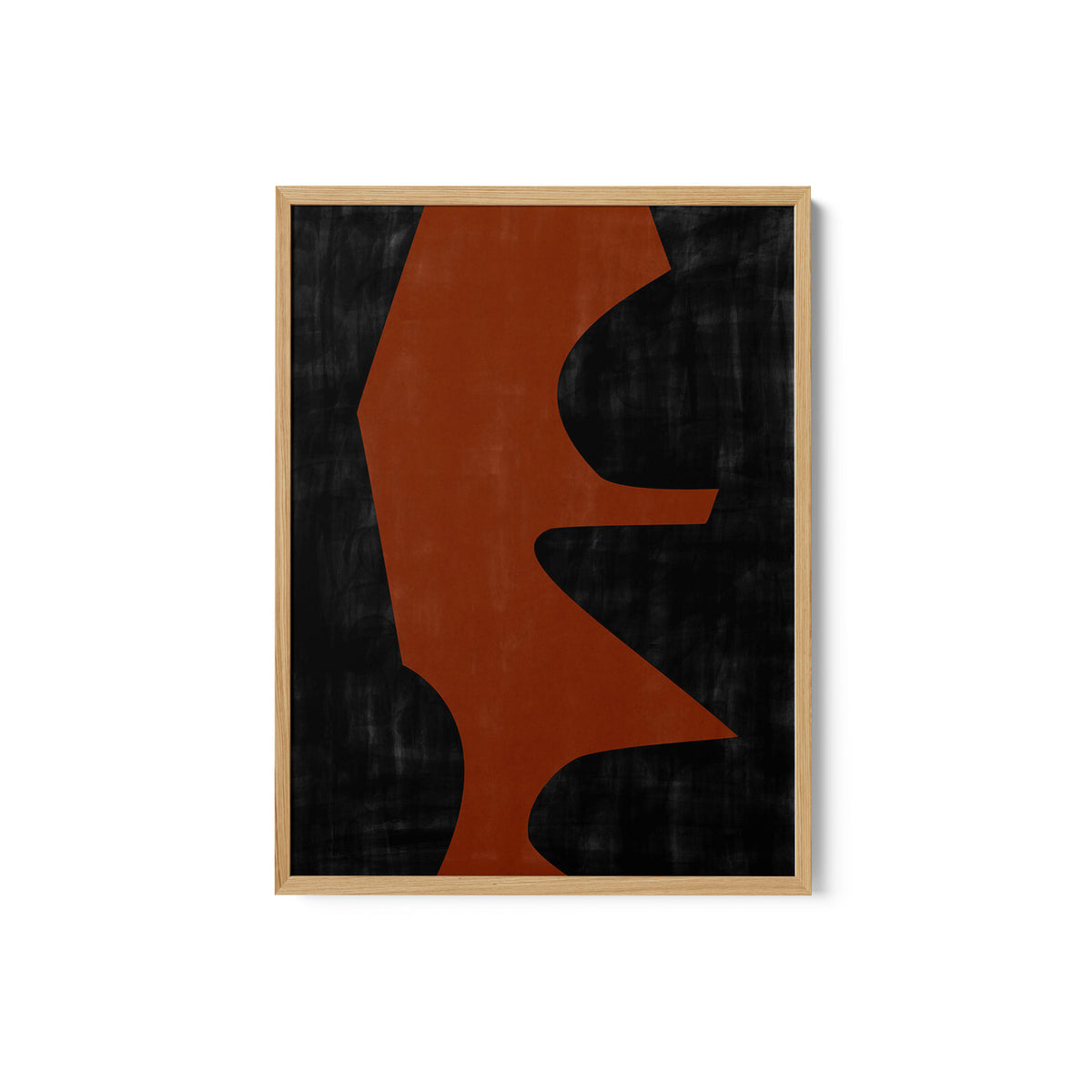 Terracotta & Black Abstract Shapes