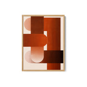 Minimalist Geometric Abstract in Terracotta Tones – image 2