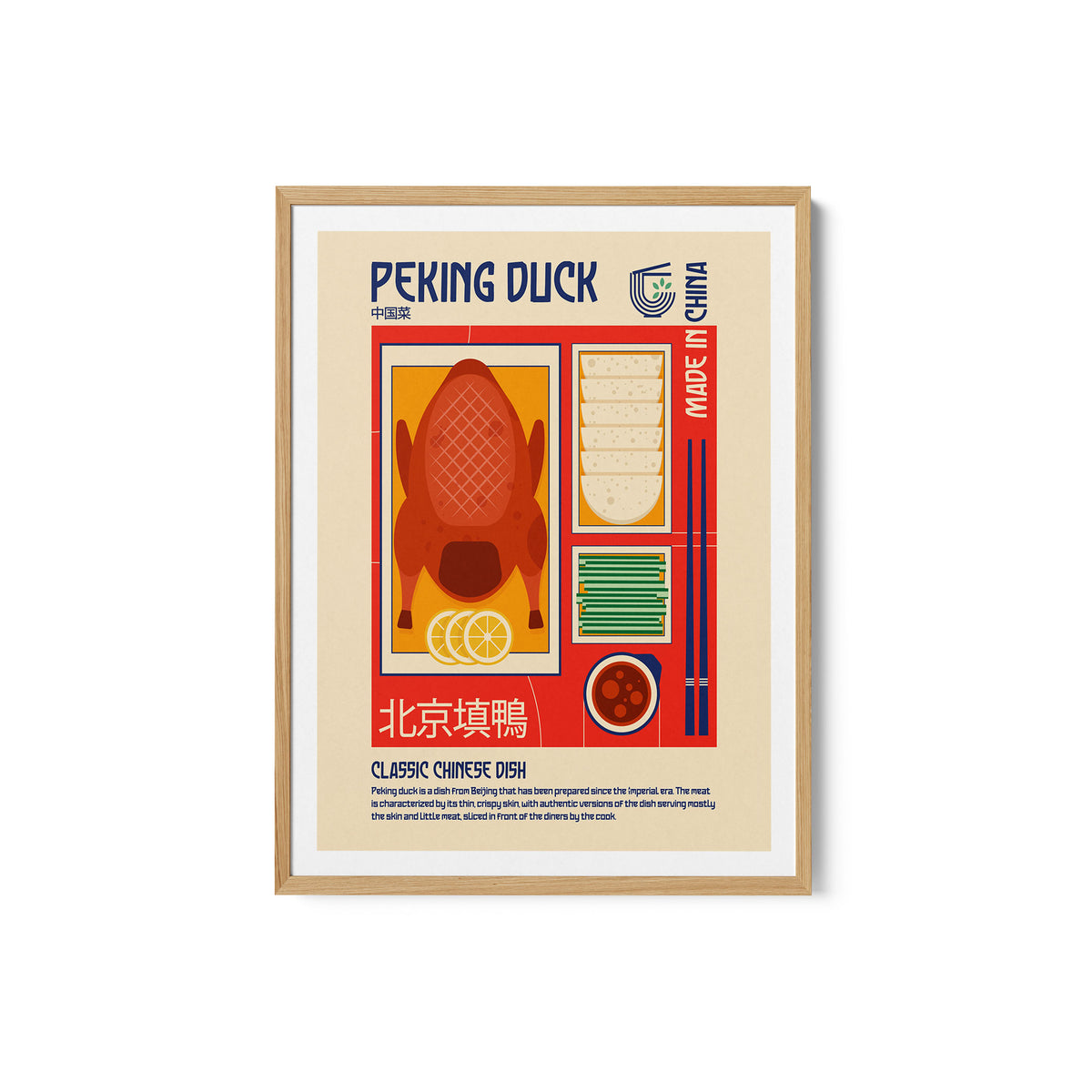 Peking Duck Japanese Food Print