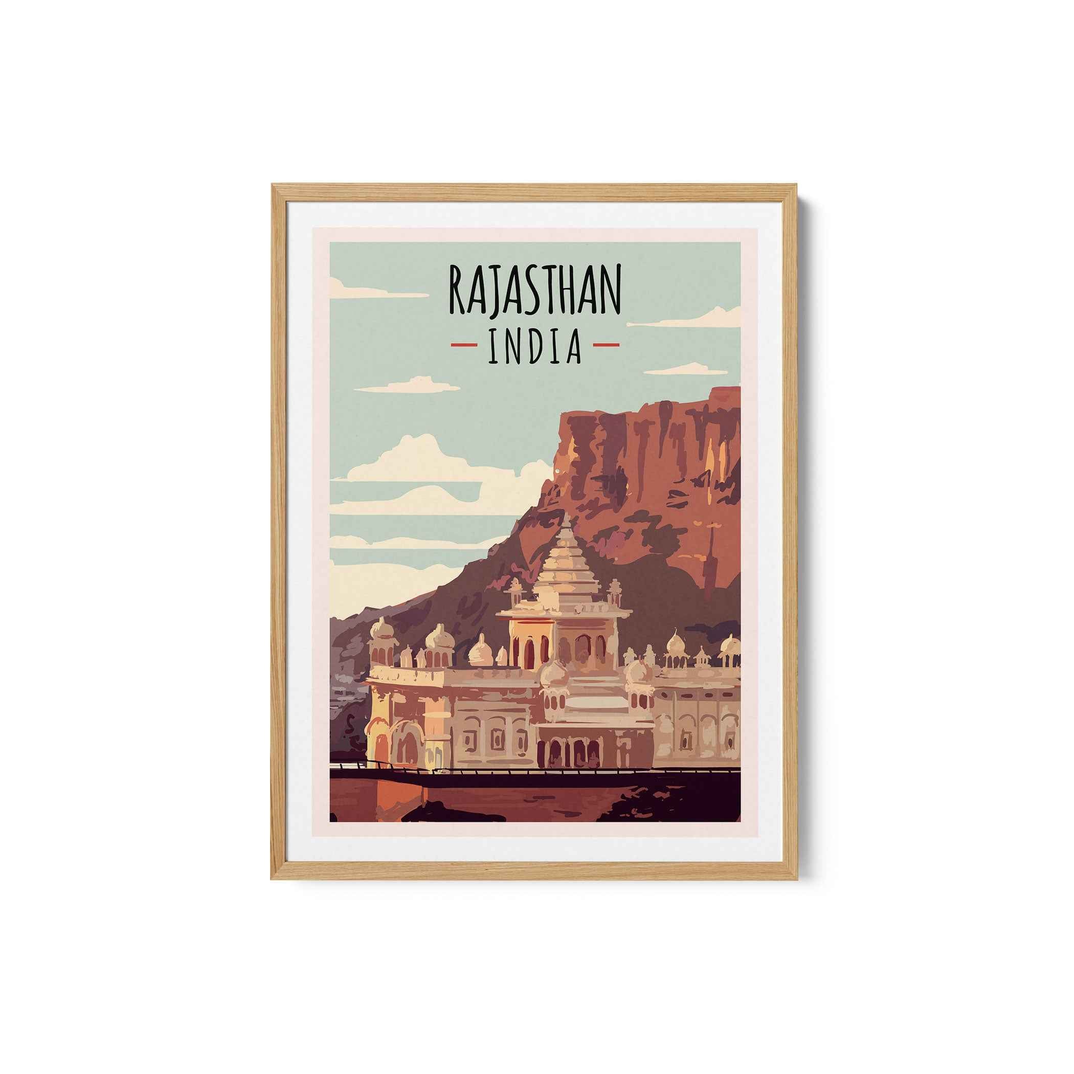 Rajasthan Travel Poster Print