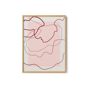 Red Lines Over A Soft Pink Square Background – image 2