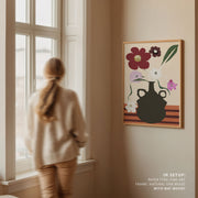 Red and Earthy Flower Vase 1 – image 4