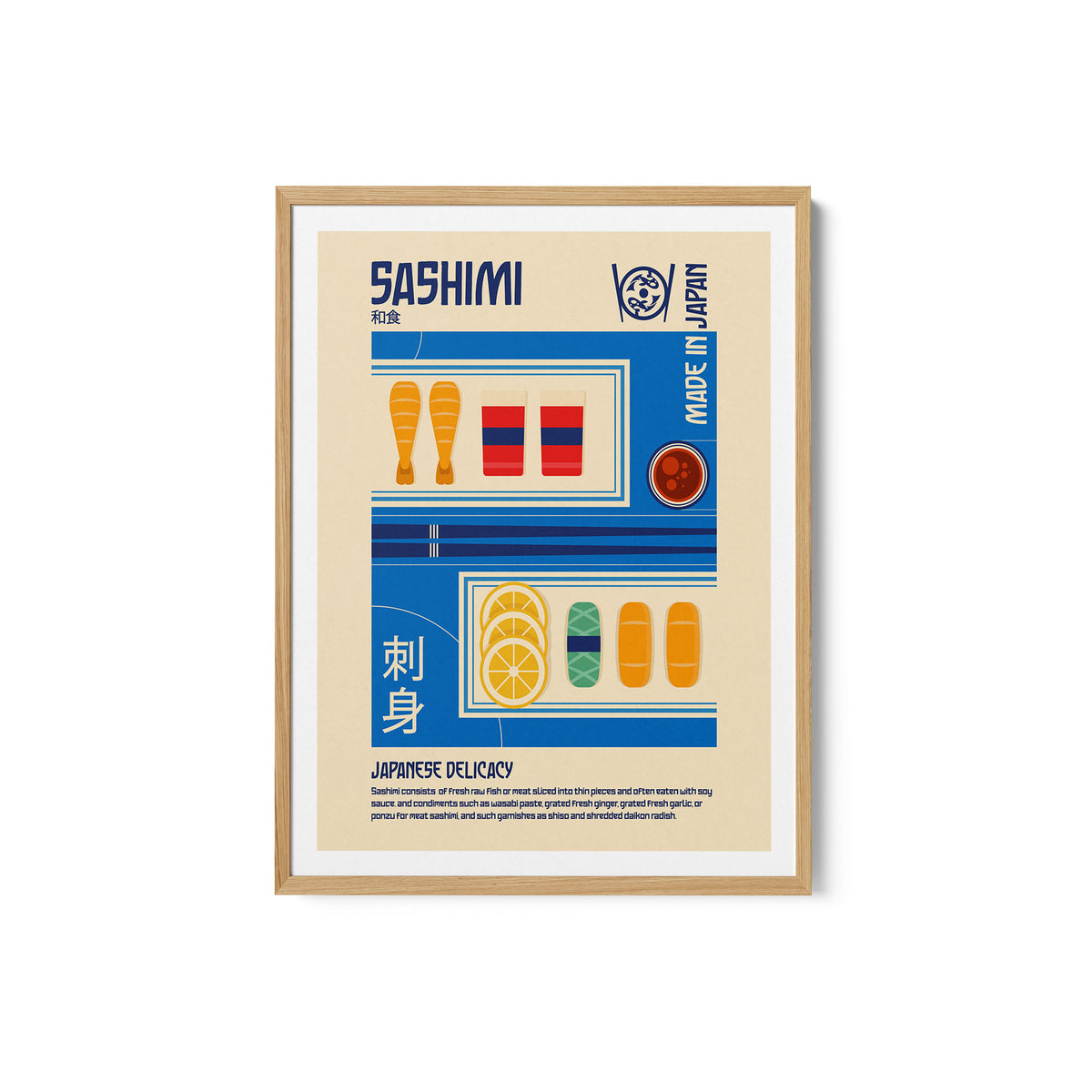 Sashimi Japanese Food Print