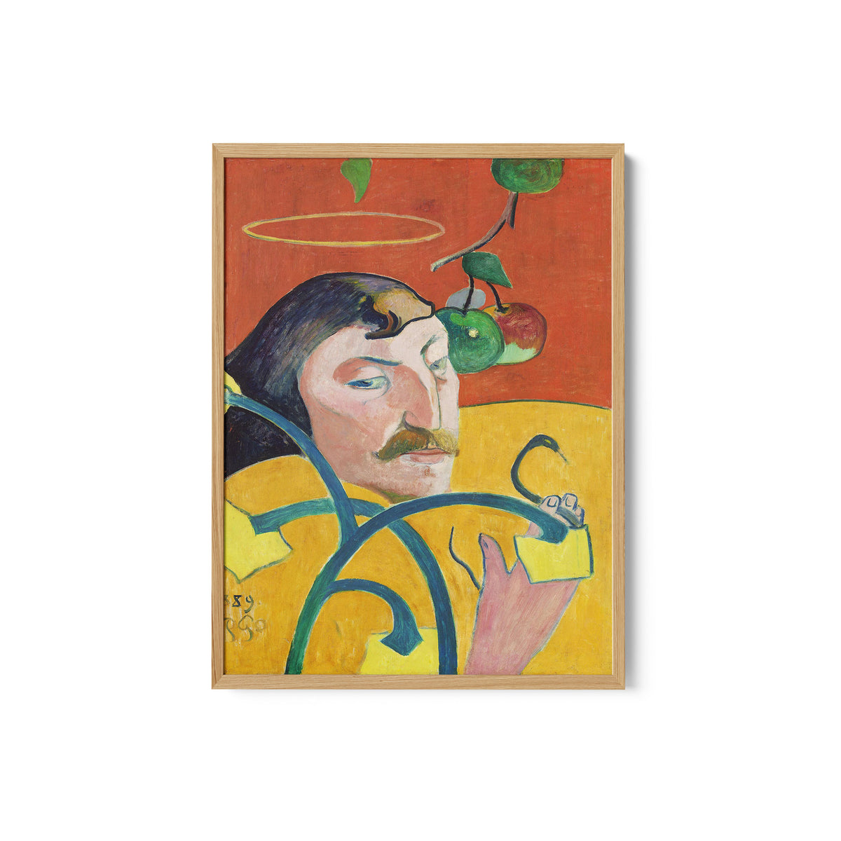 Self Portrait with Halo and Snake
