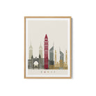 Skyline Dubai Travel Poster Print
