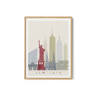 Skyline New York Travel Poster Print