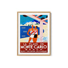 Monte Carlo Beach Travel Poster Print