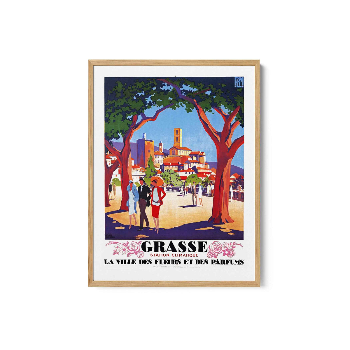 Grasse Floral Escape Travel Poster Print