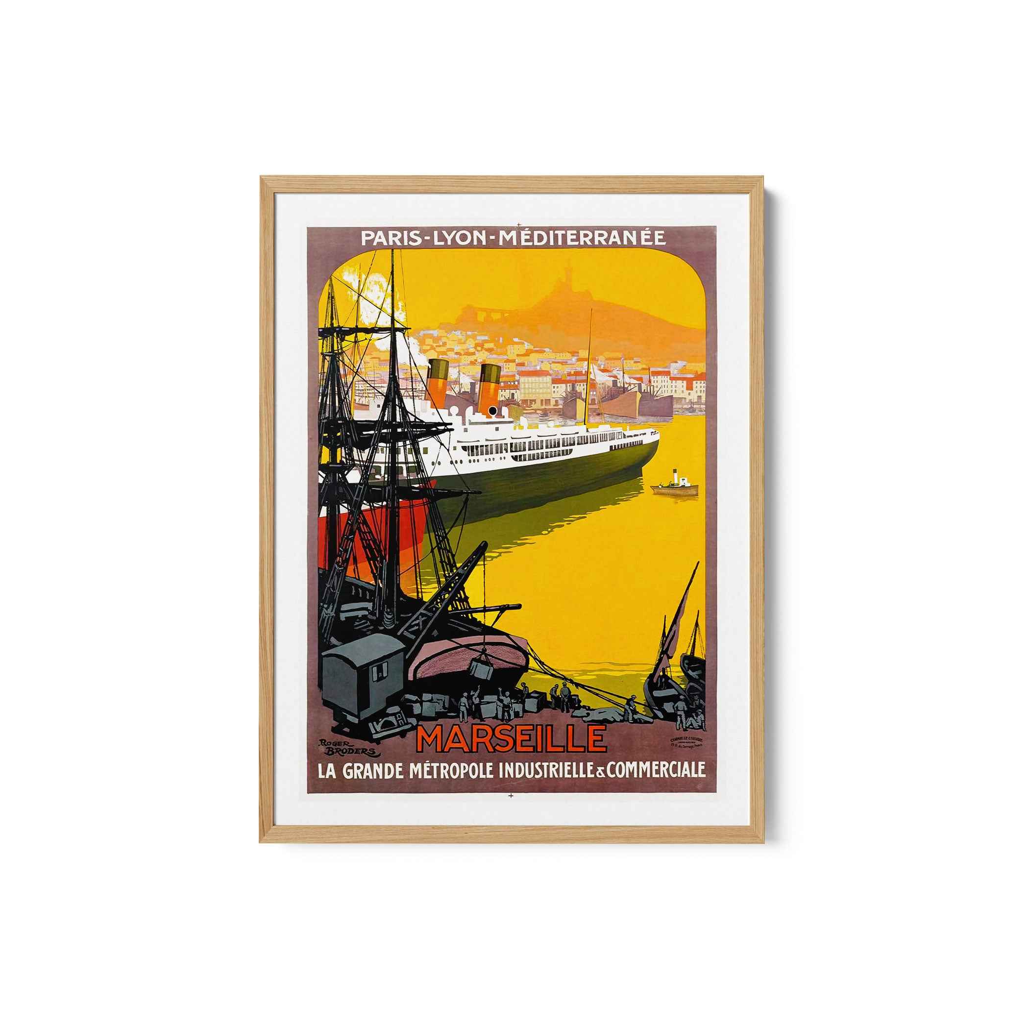 Port of Marseille Travel Poster Print