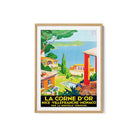 Riviera Golden Coast Travel Poster Print