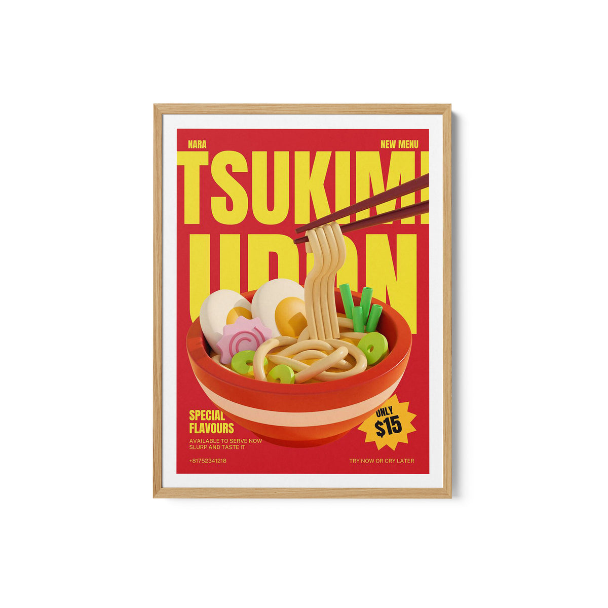 Tsukimi Udon Menu