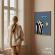 Tulip In Zebra Striped Vase – image 4
