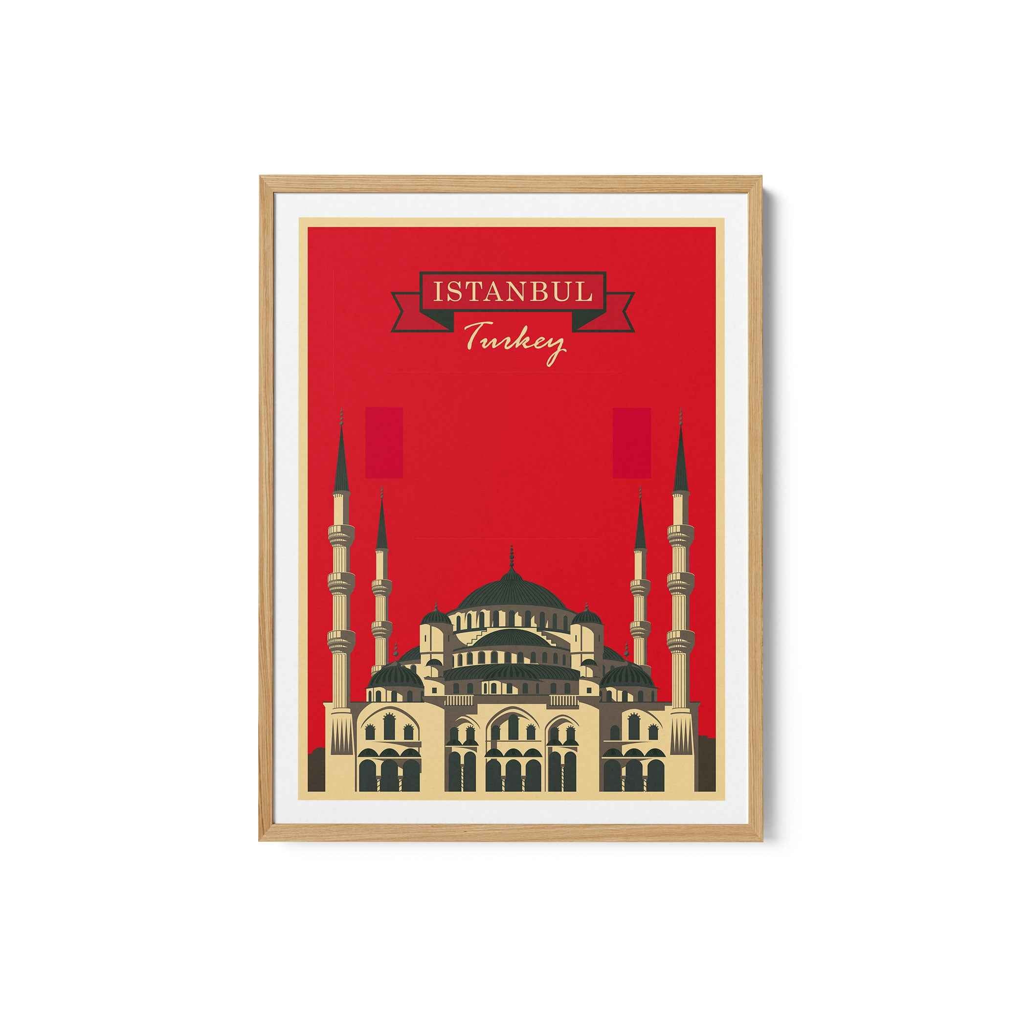 Turkey Vintage Travel Poster Print