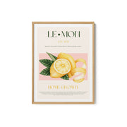 Vintage Style Sliced Lemon With Leaves – image 2