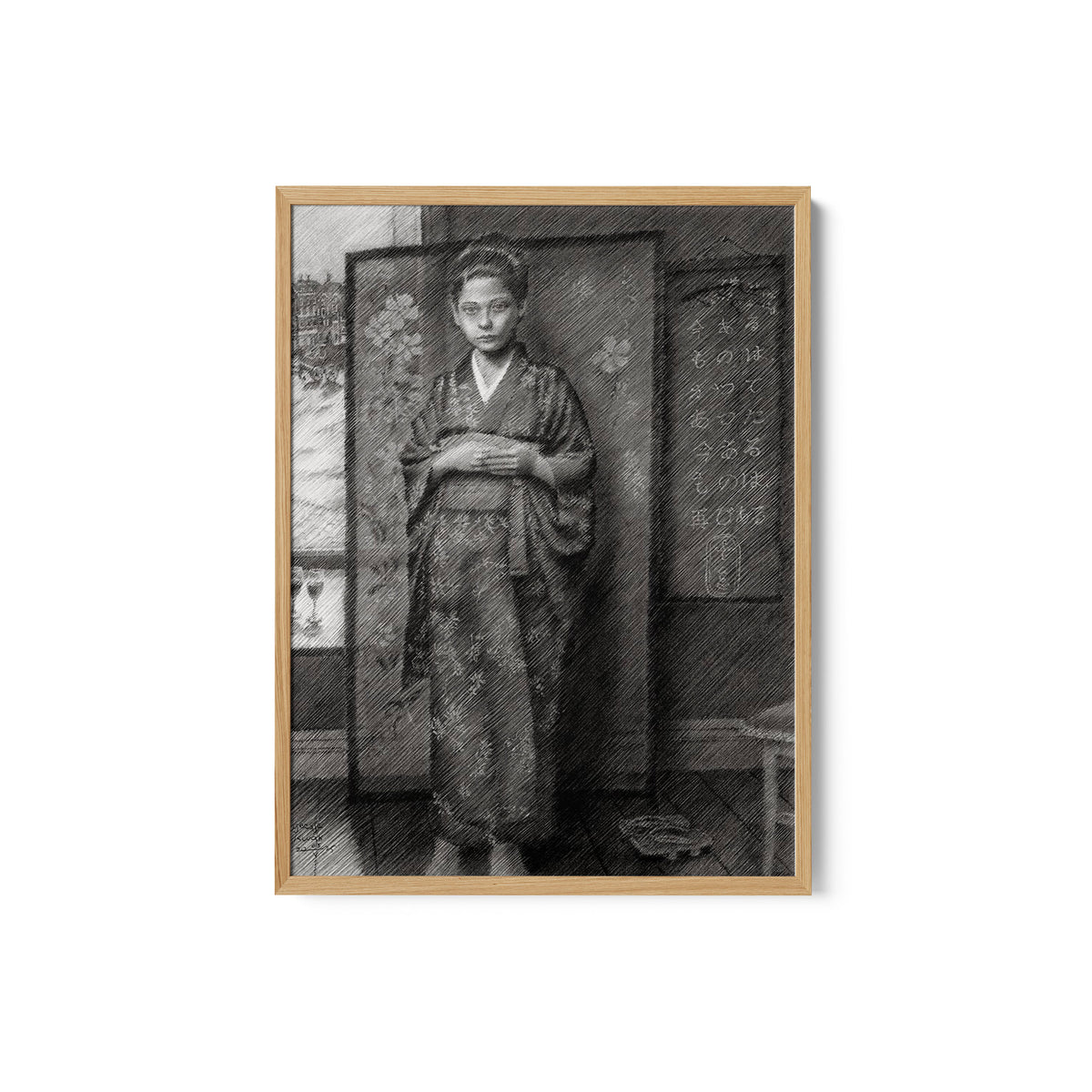 Woman In Traditional Japanese Attire