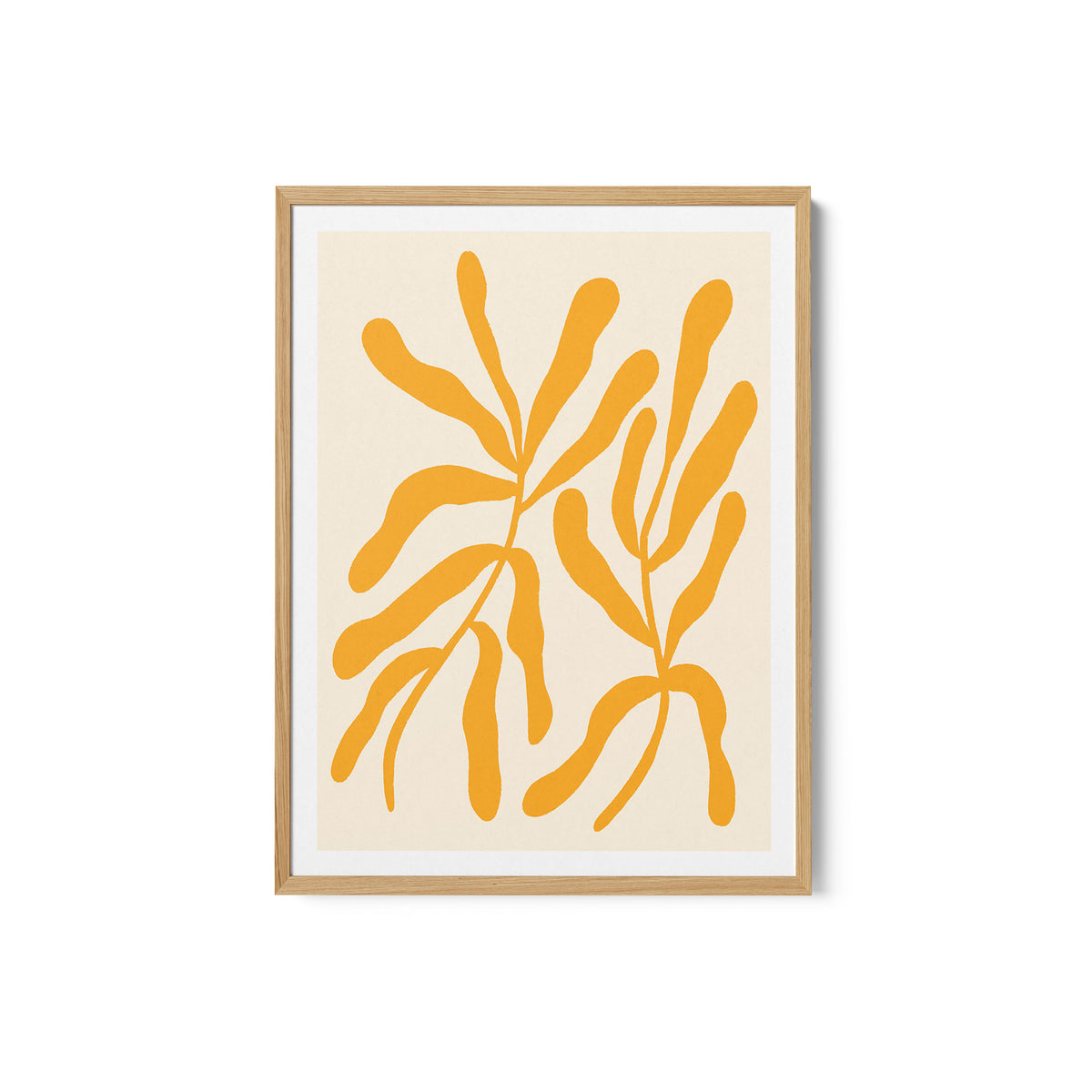 Yellow Leaf Silhouettes