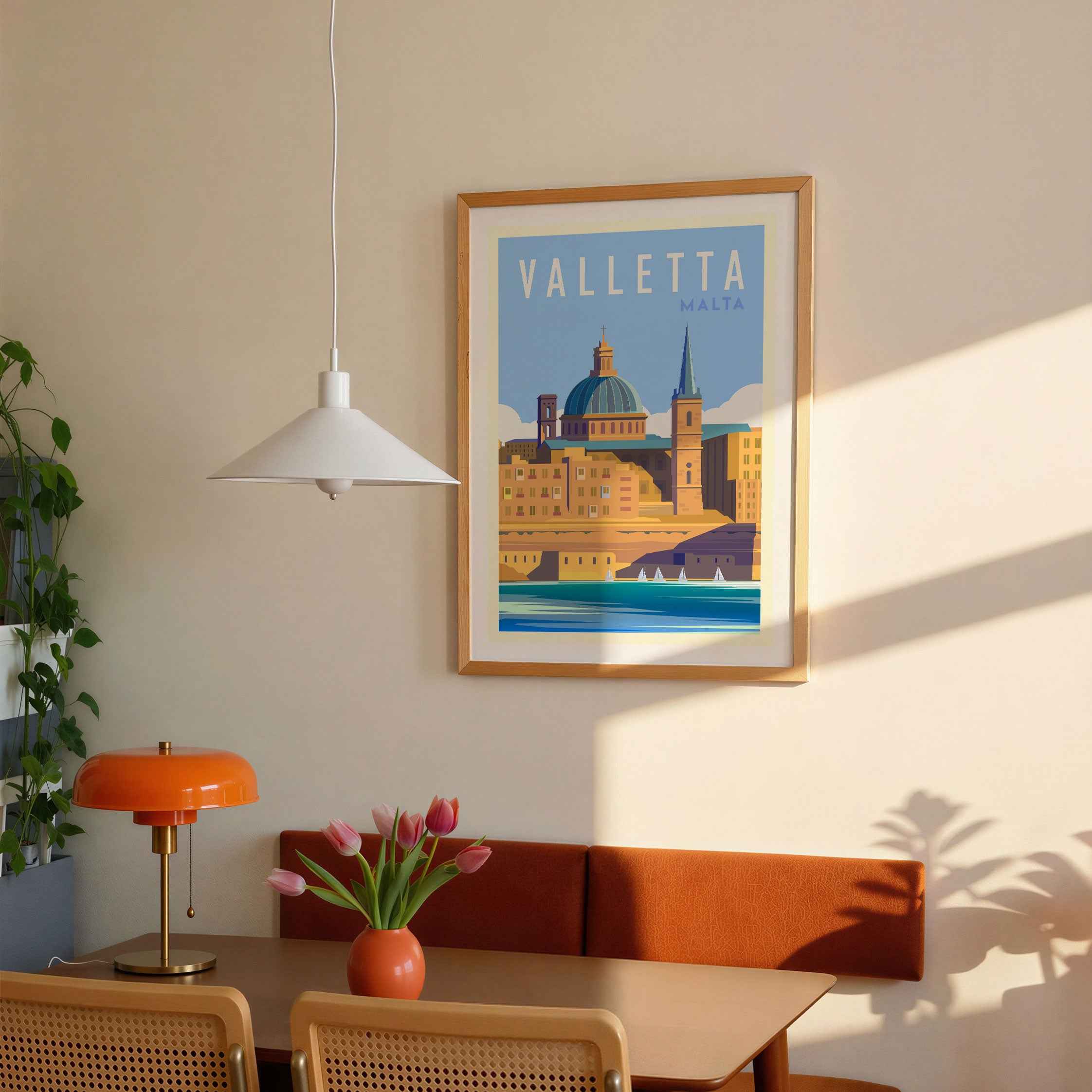 Valletta Malta Travel Poster Print