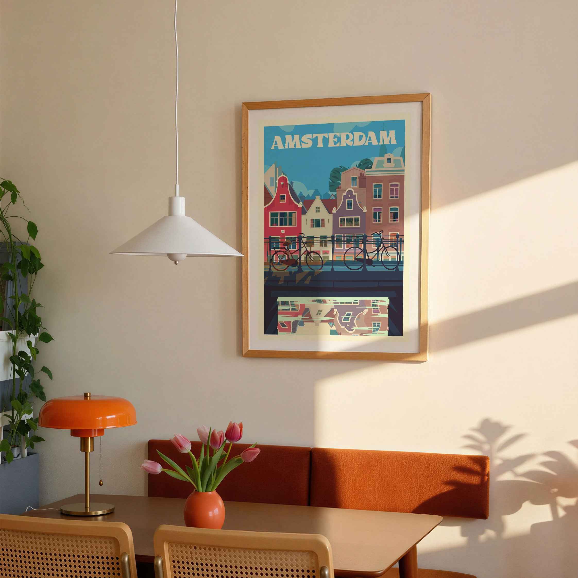 Amsterdam Travel Poster Print