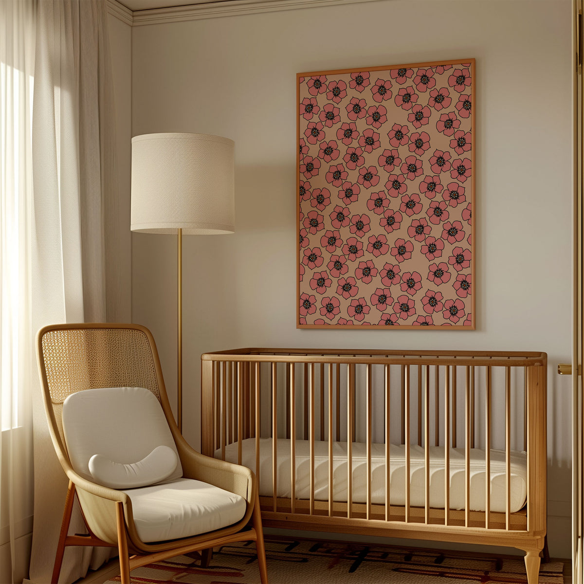 1970s Flower Wallpaper