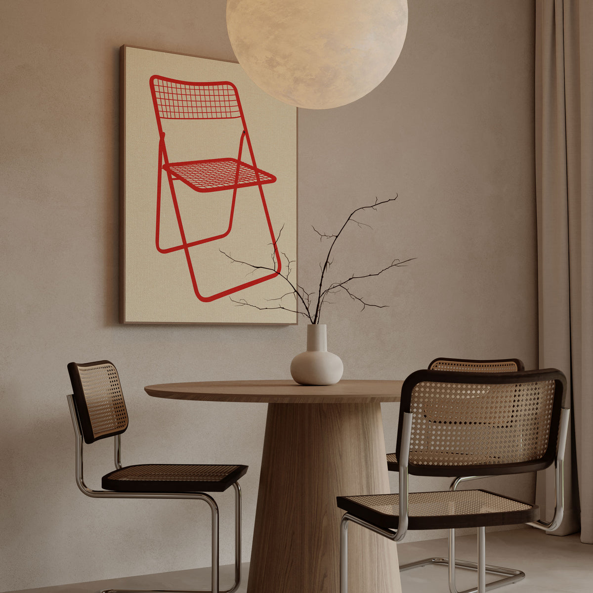 Ted Net Chair Red