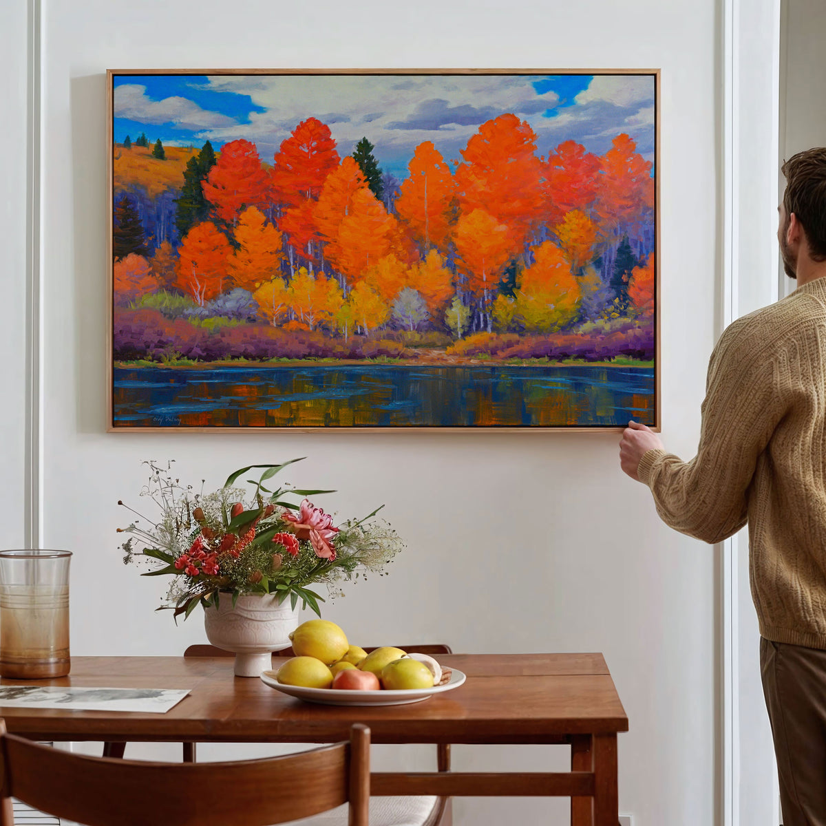 A Forest of Vivid Autumn Foliage