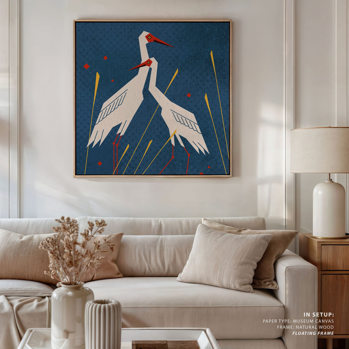 Bird Series - Geometry Crane