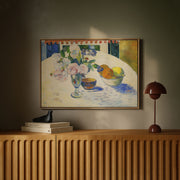 Flowers and a Bowl of Fruit on a Table – image 3