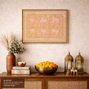 Antique Gold and Buff Pattern Tapestry – image 4
