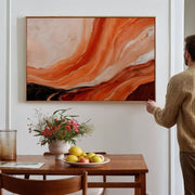 Orange And Beige Marbled Effect – image 4