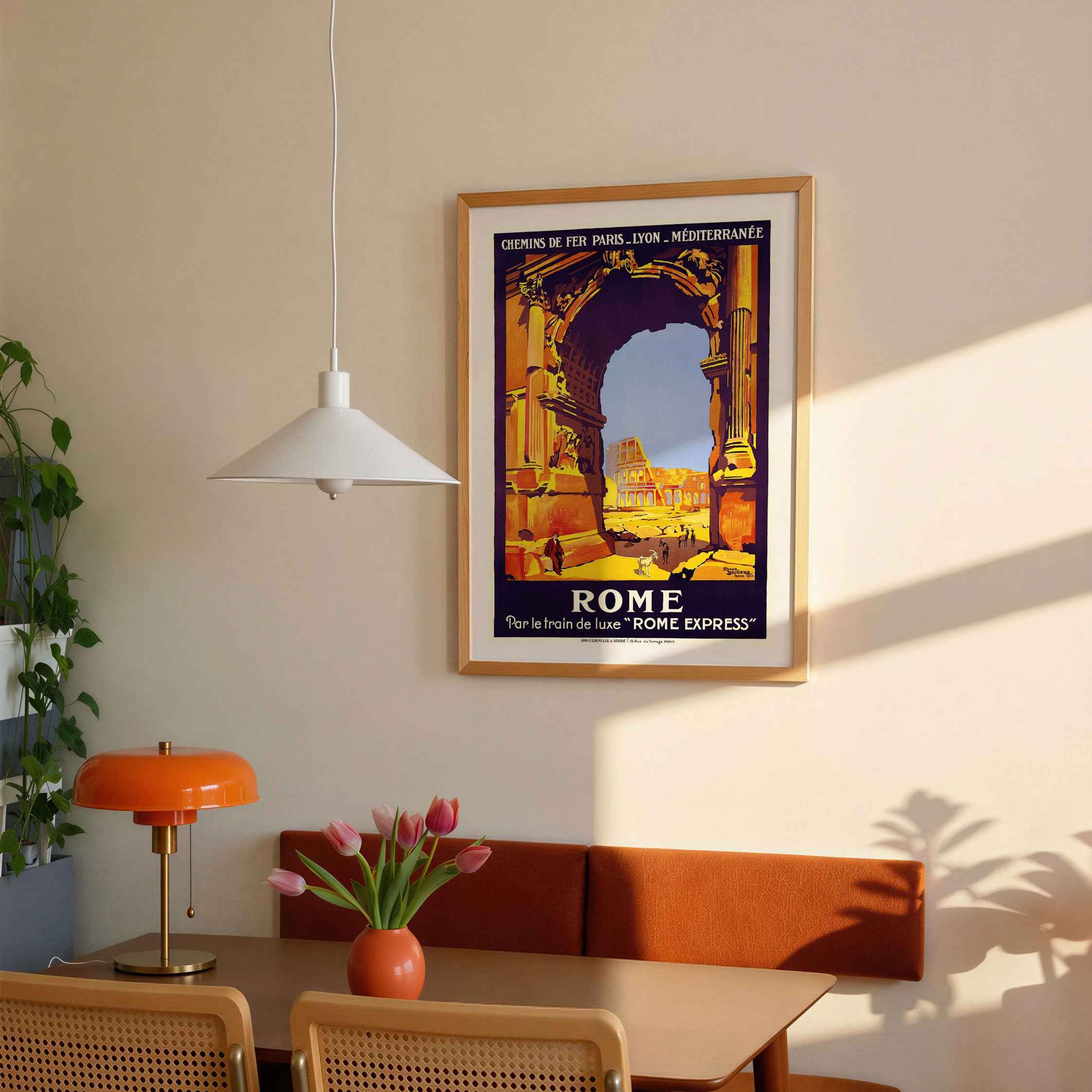 Rome Vintage Travel Poster Print