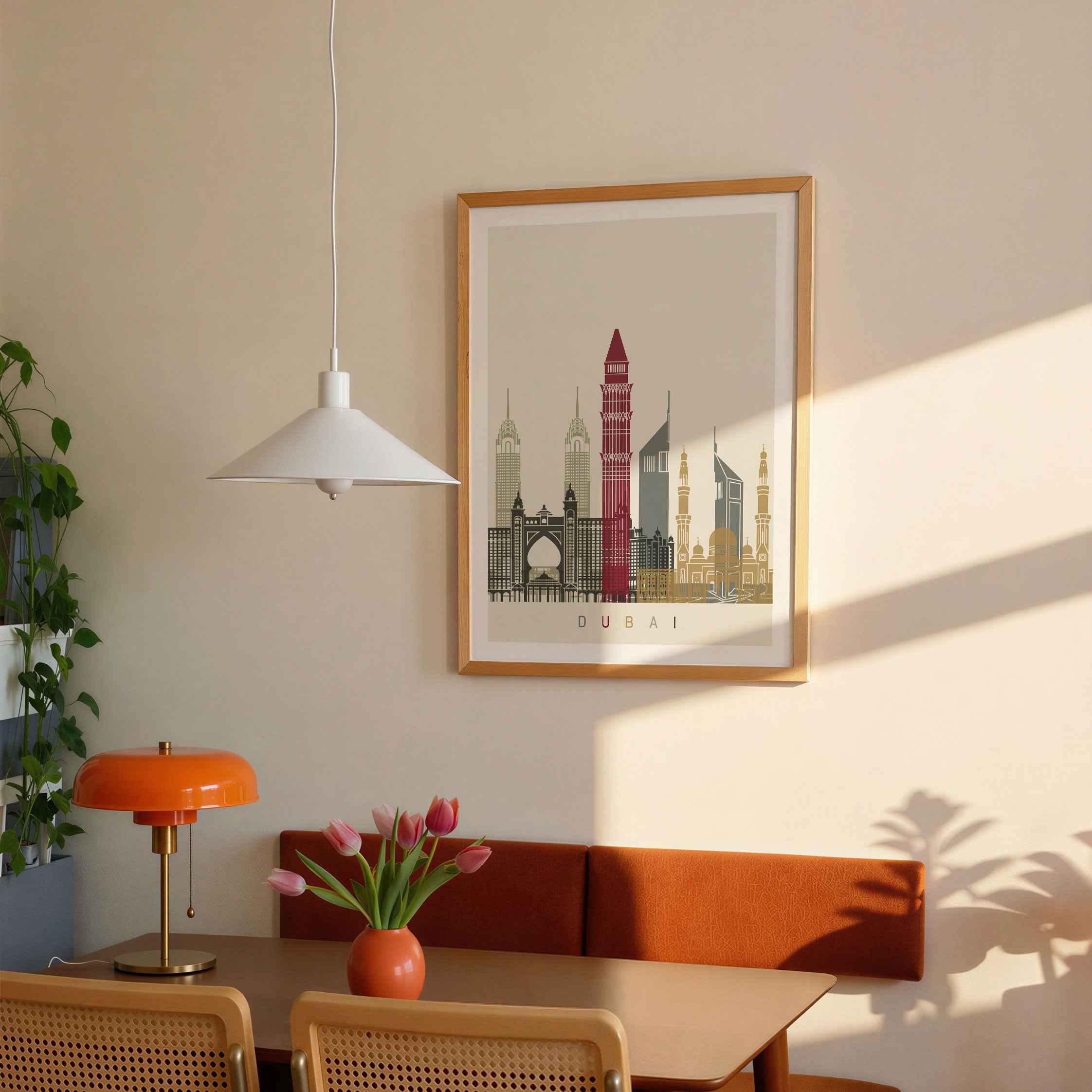 Skyline Dubai Travel Poster Print