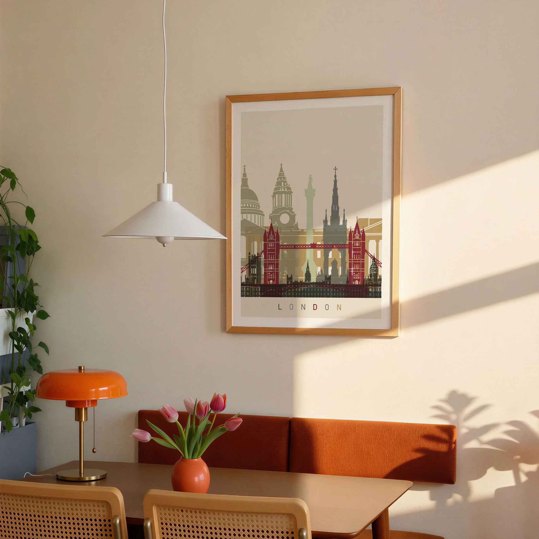 Skyline London Travel Poster Print