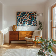 Strings composition Abstract Painting – image 3
