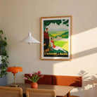 French Spa Retreat Travel Poster Print