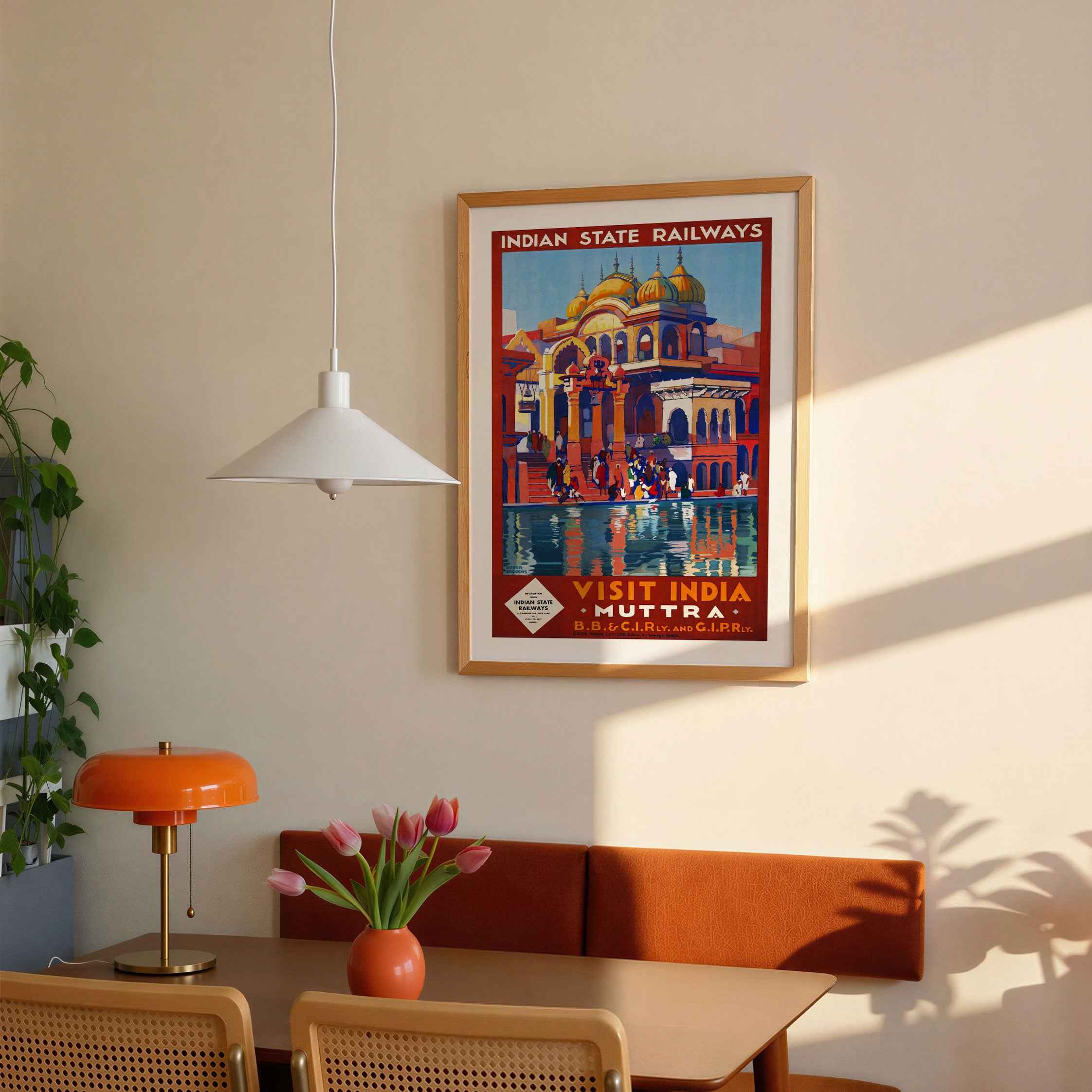 Mathura Ghats Travel Poster Print