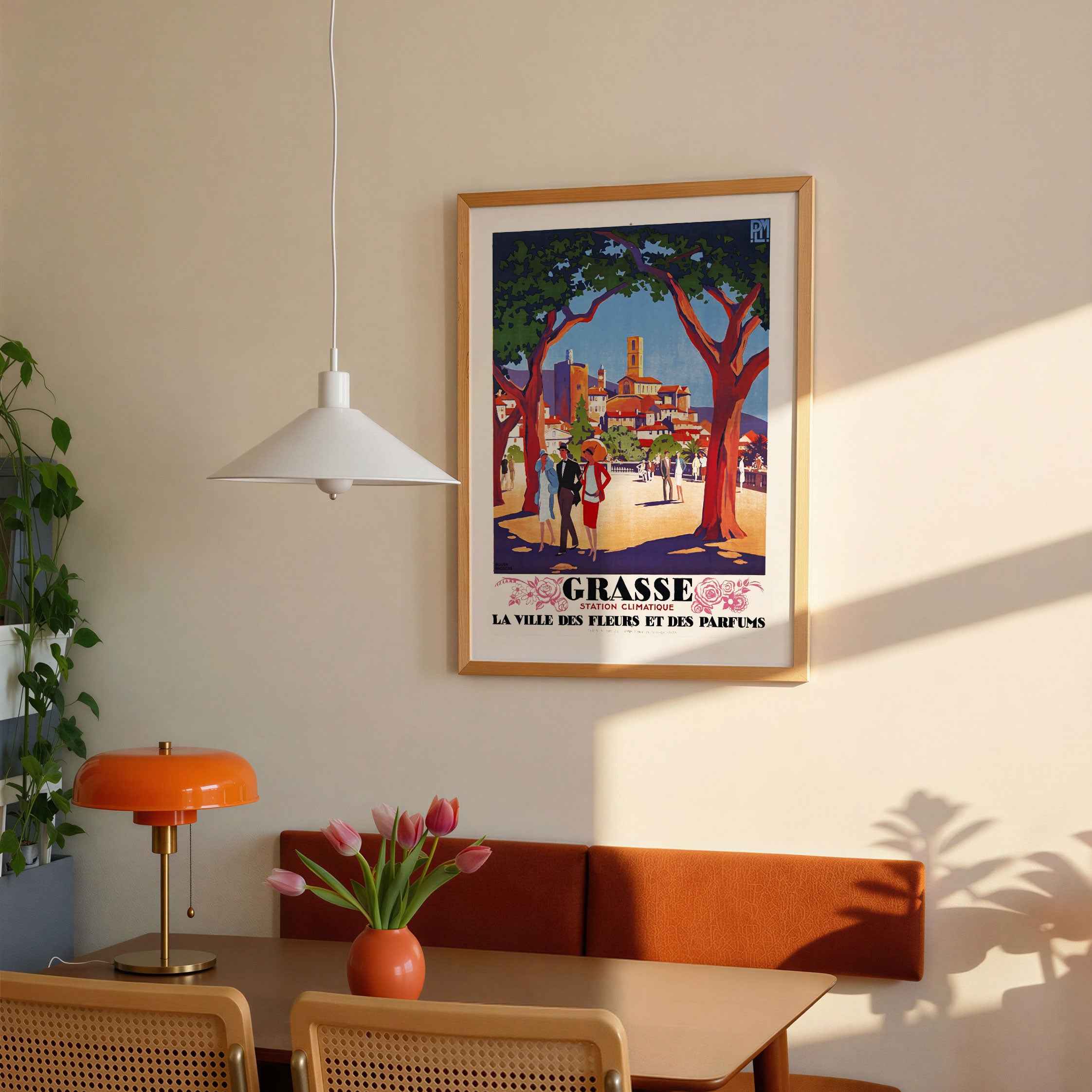 Grasse Floral Escape Travel Poster Print