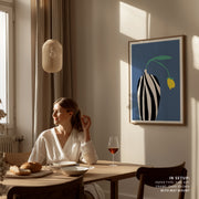 Tulip In Zebra Striped Vase – image 5