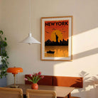 Vintage New York Travel Poster Print
