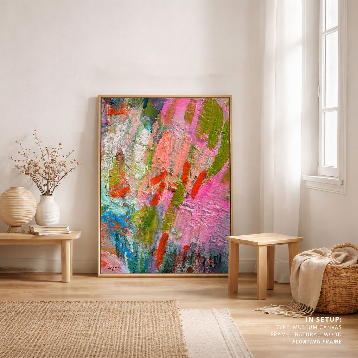Whispering Pink Brushstrokes