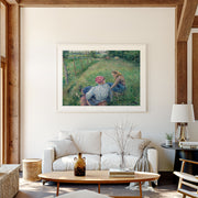 Young Peasant Girls Resting in the Fields – image 4