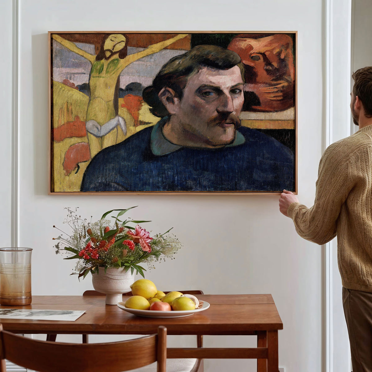 Self-Portrait with the Yellow Christ