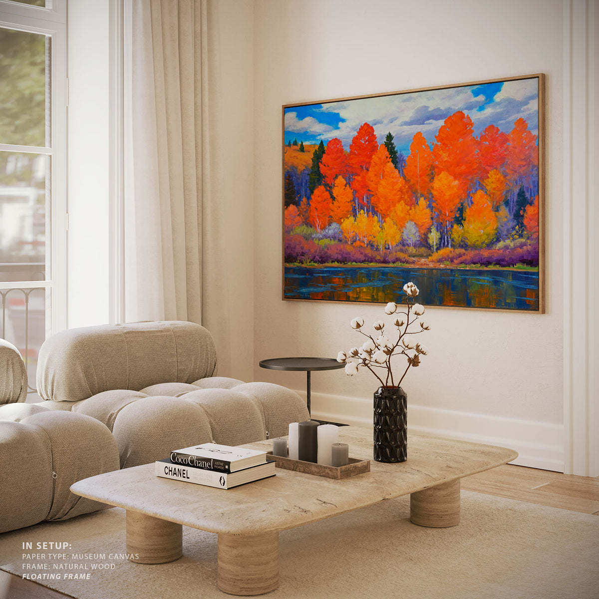 A Forest of Vivid Autumn Foliage