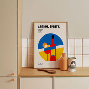 Aperol Spritz Cocktail Bauhaus Art Print – image 3