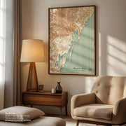 Barcelona Spain Vintage Map 07 – image 4