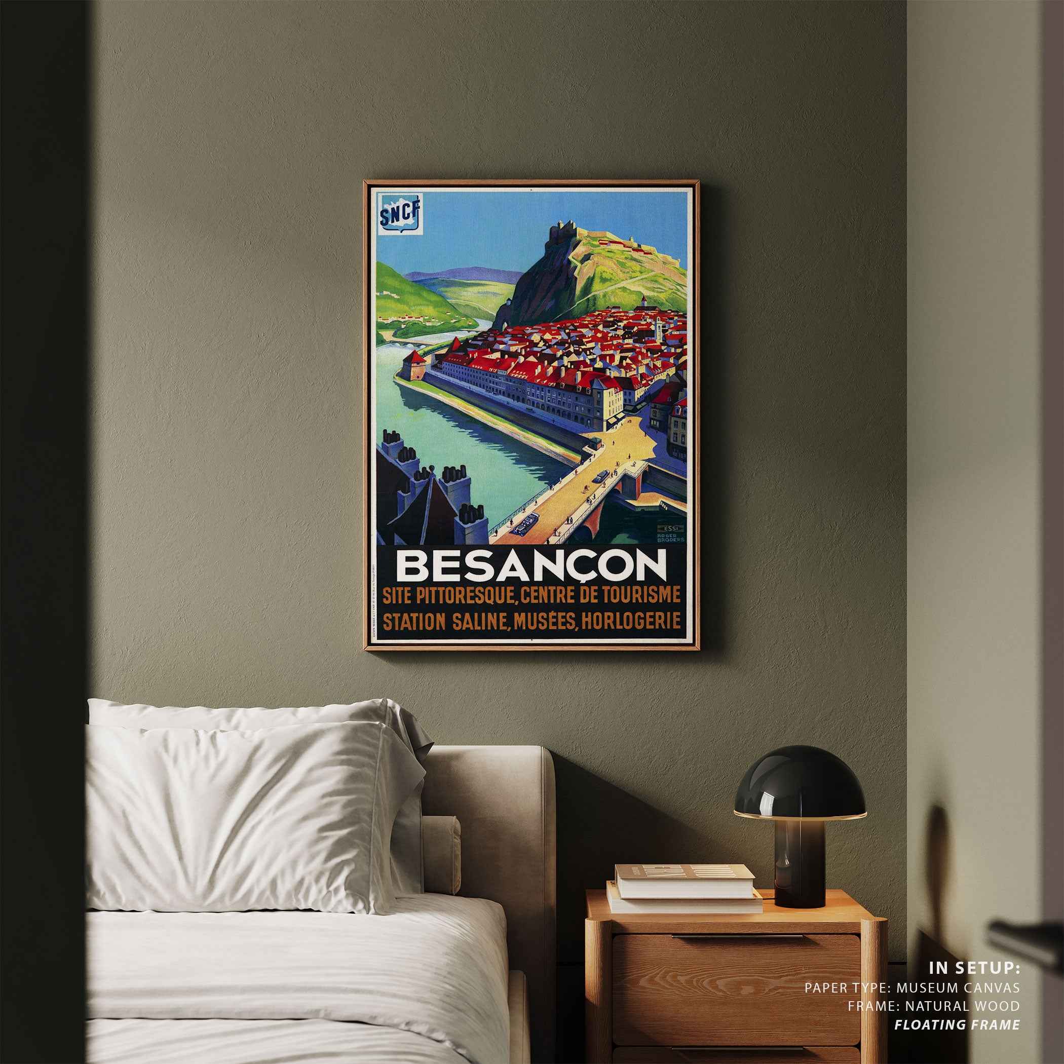 Besancon Travel Poster Print