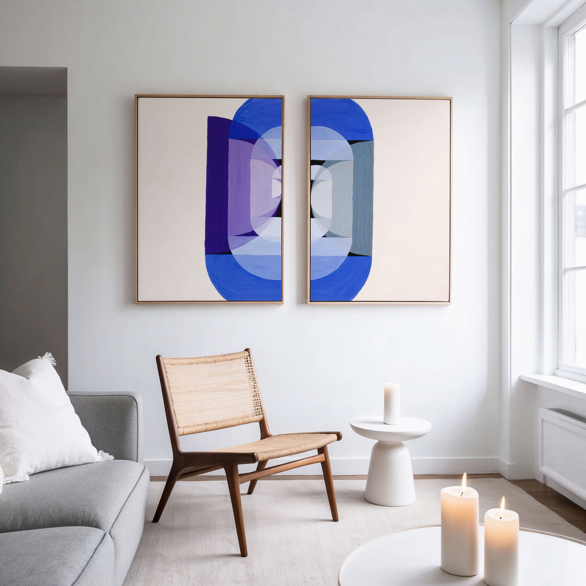 Blue Gray Violet Wheel