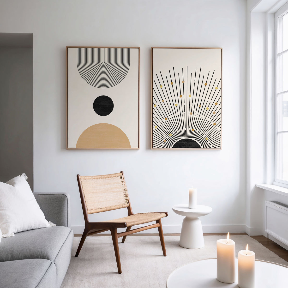 Boho Mid Century Bohemian Art