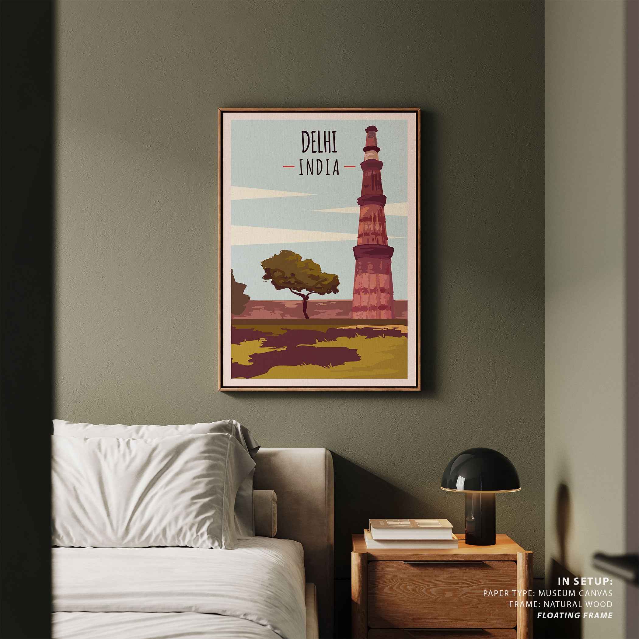 Delhi Travel Poster Print