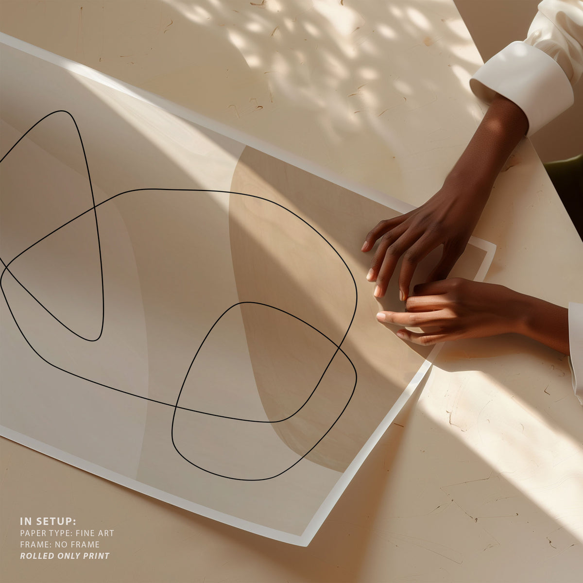 Graphic Shapes a Lines Poster