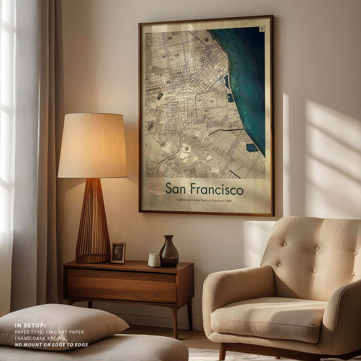 San Francisco Retro Map